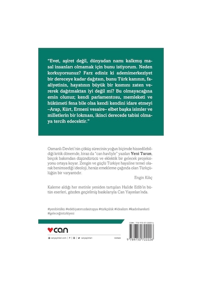 Yeni Turan - Halide Edib Adıvar -  Can Yayınları