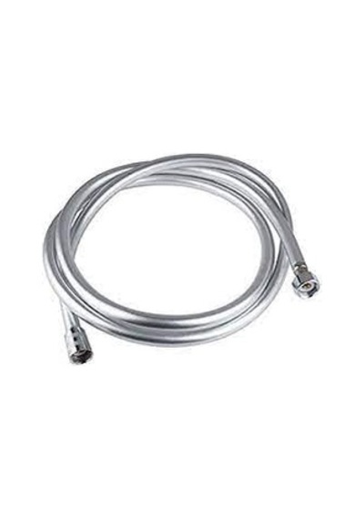 Feyzayapı Gri Paslanmaz Kopmaz Patlamaz Kaliteli Pvc Duş Hortumu - Yüksek Kaliteli Lüx Duş Spirali - Tüm Duş Setleri/duş Başlıkları İle Uyumlu G1/2 - 150cm