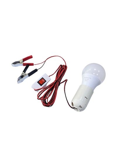 12v Seyyar Lamba Ledli 5w 4 Mt Kablolu Çakmak Fişli-maşalı-anahtarlı