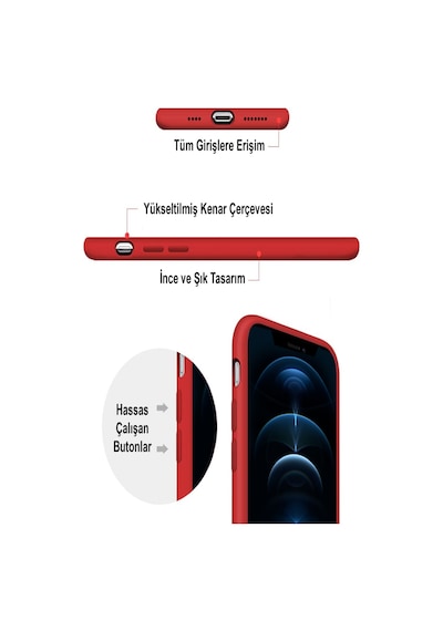 Apple Uyumlu iPhone 6 Kılıf İçi Kadife Lansman Silikon Kapak