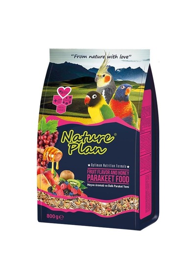 Nature Plan Paraket Sultan Cennet Papaganı Yemi 800 gr x 5 Adet