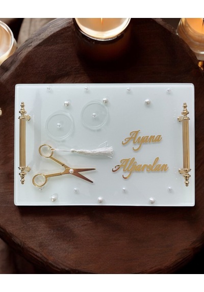 Bonding Gold Beyaz Söz Tepsisi Gri Gri