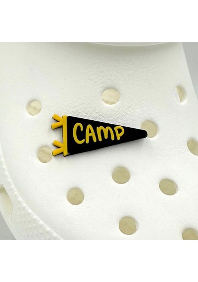 Crocs Terlik Süsü Ve Aksesuarı , Çanta Süsü Jibbitz 3d Camp Yazılı Üçgen Bayrak 02 Görsel Logo Aksesuar Hardal Siyah Crocs Terlik Süsü Ve Aksesuarı , Çanta Süsü Jibbitz 3d Camp Yazılı Üçgen Bayrak 02 Görsel Logo Aksesuar Hardal Siyah