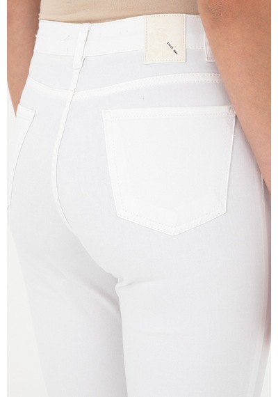 U.S. Polo Assn.  Kadın Beyaz Slim High Waist Fit Jean Pantolon 50288512-DN0015