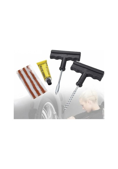 6 Parça Lastik Tamir Seti Otomobil, Motosiklet Ve Bisiklet Uyumlu Acil Yol Kiti