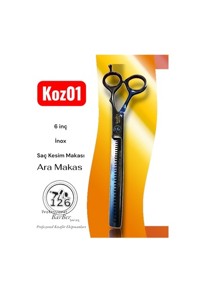 Koz01 Saç Sakal Ara Kesim Makası - 6 İnç