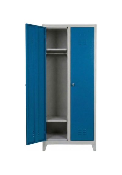 Standart 2 Kapaklı Soyunma Dolabı Mavi 80x40x185