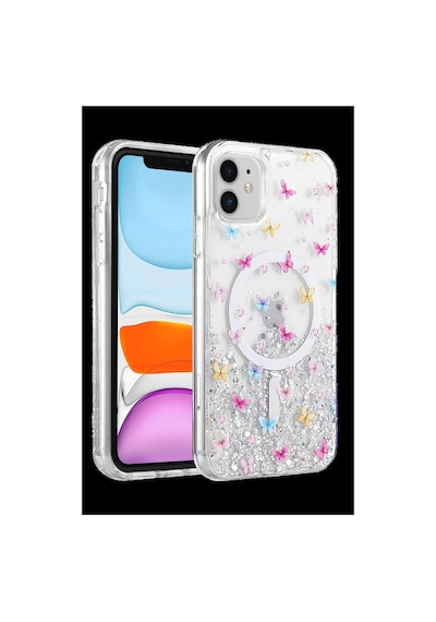 Tedar Onegif Apple iPhone Uyumlu 11 Misk Simli Magsafe Kapak - Desen 4 Najmaddin standart