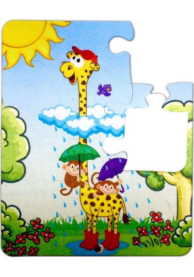 Tox Zürafa 3+ Keçe Yapboz 3 Yaş Puzzle T043