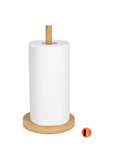 Bambu Kağıt Havluluk, Rulo Kağıt Havlu Tutacağı, Dekoratif Peçetelik 120 X 260 Kahverengi Bambu Cn N Yuvarlak