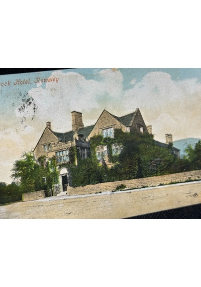 Asırlık İngiltere Peacock Hotel Rowsley In Derbyshire - Near Sheffield Uk Vintage Kartpostal  Teşhir Ürün