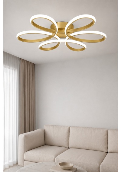 Niva Led Plafonyer Avize Beyaz Işık Eskitme