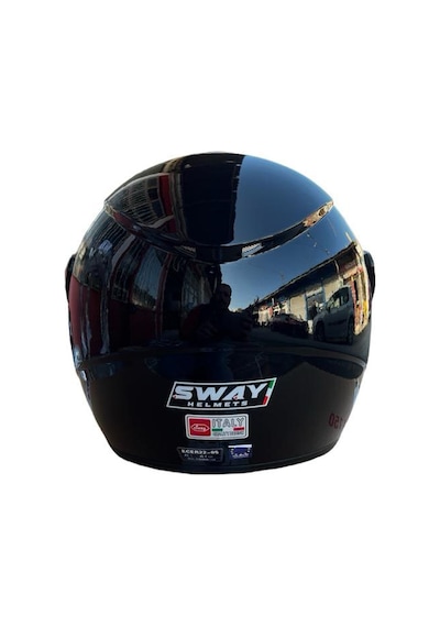 Sway SW 700 Yarım Motosiklet Kask Parlak Siyah