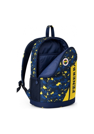 Fenerbahçe Lisanslı Orijinal Kamuflajlı Futbol Takımı Okul Çantası Sırt Çantası 42x37x18 Cm Çok Renkli