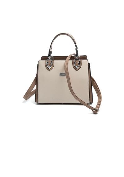 Silver Polo Sp1133 Kadın El Çantası Düz Bej-latte