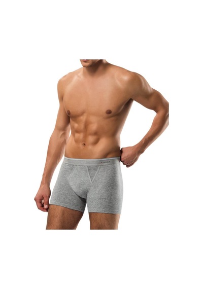 Erdem Erkek Pamuk Air Slim Boxer 3'lü Gri