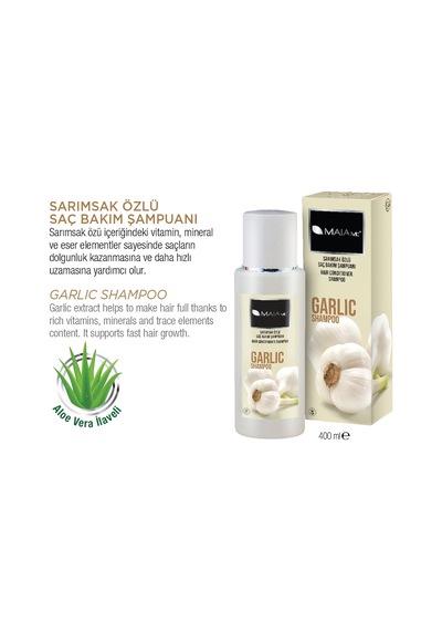 Maia Aloe Vera İlaveli Sarımsak Şampuanı 400 ML