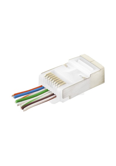 Cat6e Ez Rj45 Metal Konnektör 100 Adet Plastik Kutu - Beyaz Nd2422 Hmngoxxtptprp
