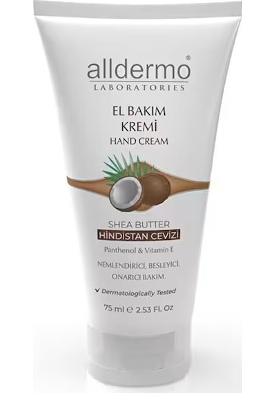 Alldermo Hindistan Cevizli El Bakım Kremi 75 Ml
