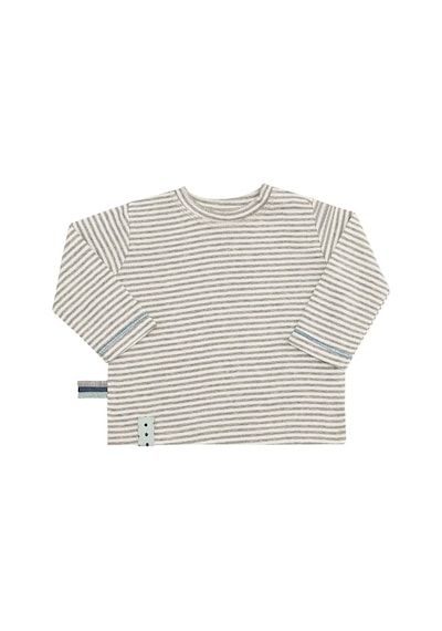 Organicera Organik Uzun Kollu Tshirt,Grey Melange ((435388665) Gri