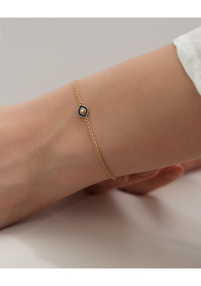 Debora Jewelry 14 Ayar Altın Göz Detaylı Zincir Bileklik