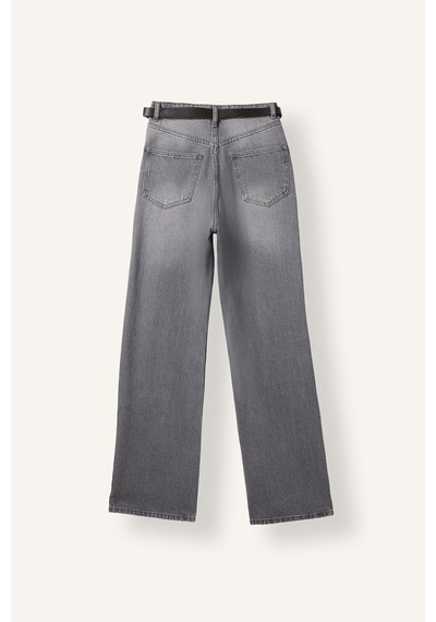 Defacto 90s Wide Leg Yüksek Bel Yıkamalı Jean Pantolon H6911ax26aunm55 Gri-nm55