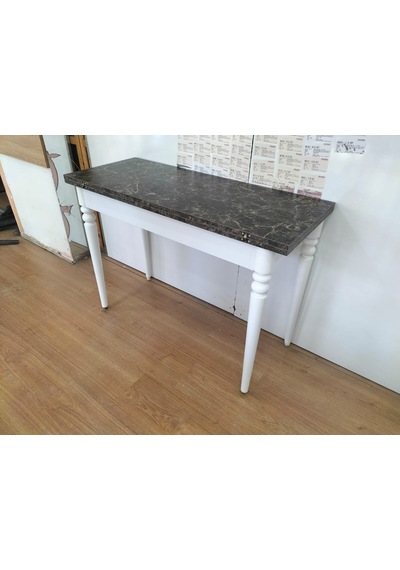 110x45 Katlanır Mutfak Masası Mermer Desen