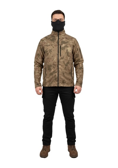 Mysia Outdoor Tsk Kamuflaj Desen Taktik Polar Mont Avcı Mont 6 Cep Çok Renkli