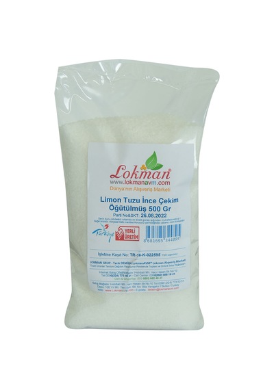 Lokman Limon Tuzu İnce Çekim Öğütülmüş 500 G
