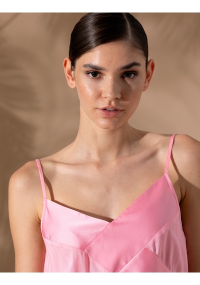 Pierre Cardin Kadın Koyu Pembe Kısa Kollu Bluz 50262565-vr167 Koyu Pembe