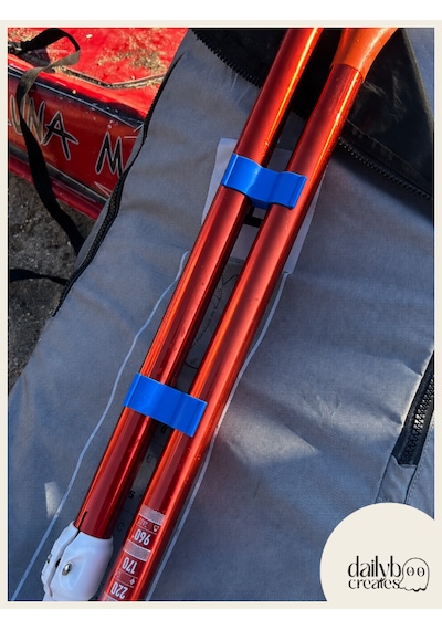 Sup/kano Mavi Kürek Düzenleyici Aparat 2'li Set-kürek Parça Tutucu Klips-paddle Board Taşıma Aksesuarı