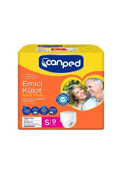 Canped Emici Külot Hasta Bezi S 9&apos Lu