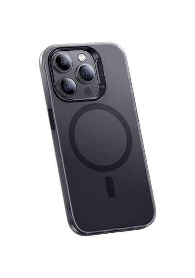 Apple Uyumlu iPhone 16 Pro Max  Kılıf M-safe Şarj Özellikli Yeni Seri Benks Lucid Armor Kapak Siyah Siyah