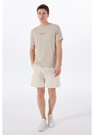 Only & Sons Erkek Onsvısta Rahat Kalıp Kısa Kollu %100 Pamuk T-shirt 22034498 Bej Bej