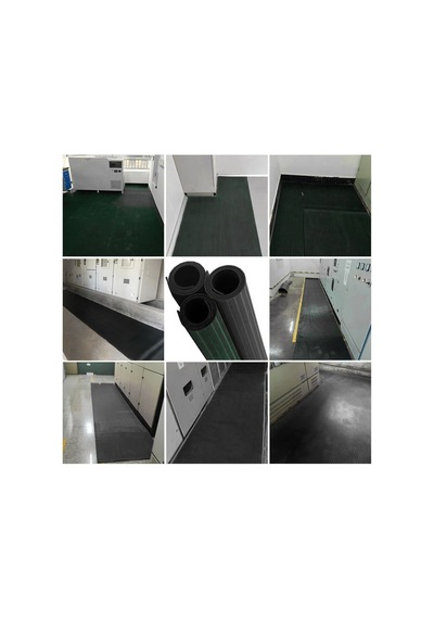 100x100 Cm İzole Halı 2 Mm 1 Kv Elektrik Yalıtkan Paspas İş Güvenliği Pano Önü Halısı 100cm