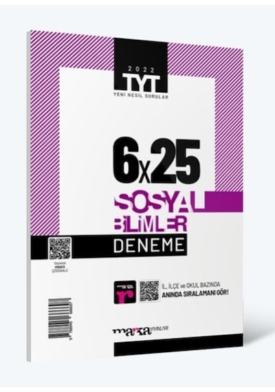 TYT Sosyal Bilimler 6x25 Deneme -  Marka Yayınları