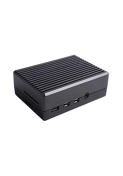 Raspberry Pi 4 Alüminyum Muhafaza Kutusu Soğutmalı - Siyah