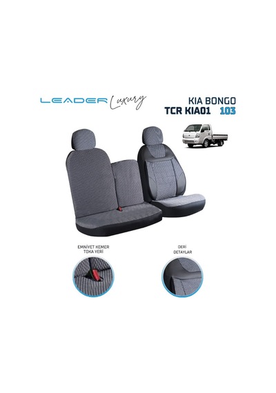 Kia Bongo Ticari Oto Koltuk Kılıfı 2+1 Füme