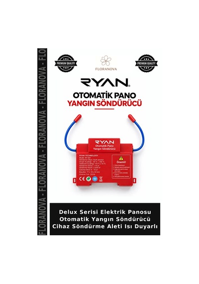 Delux Serisi Elektrik Panosu Otomatik Yangın Söndürücü Cihaz Söndürme Aleti Isı Duyarlı