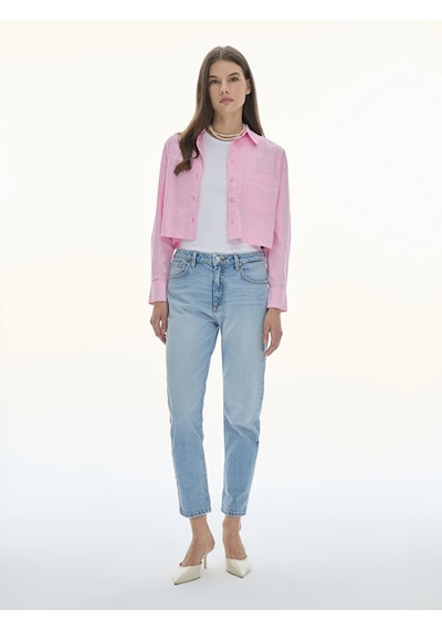 Ltb Ronna X Yüksek Bel Dar Paça Slim Jean Pantolon 010095164015819 54865 010095164015819_54865 Açık Mavi