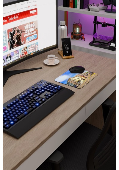 San Francisco Kaliforniya Abd 2 V1 22x18 Gaming Kauçuk Kaymaz Taban Mouse Pad Fare Altlığı