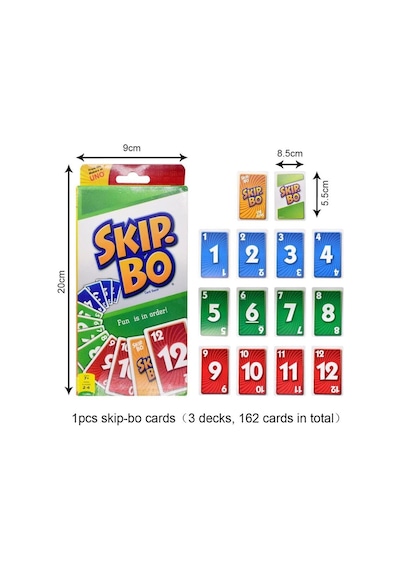Skip-bo Skıp Bo Kart Oyunu 2-6 Oyuncuya Uygun Masa Oyunu Kart Ailesi Masa Oyunu