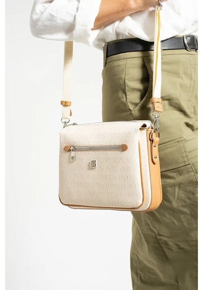 Just Polo Kadın Bol Gözlü Ayarlanabilir Askılı Şık Omuz Çantası Shoulder Bag Krem