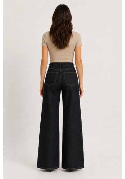 Alexandergardi Wide Leg Denim Pantolon Siyah