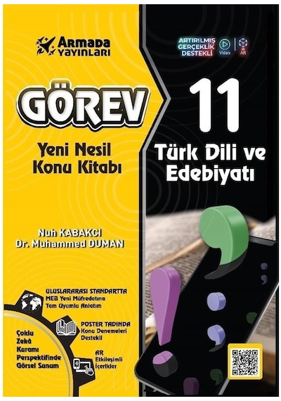 11. Sınıf Türk Dili ve Edebiyatı Görev Yeni Nesil Konu Kitabı  -  Muhammed Duman  -  Armada Yayınları