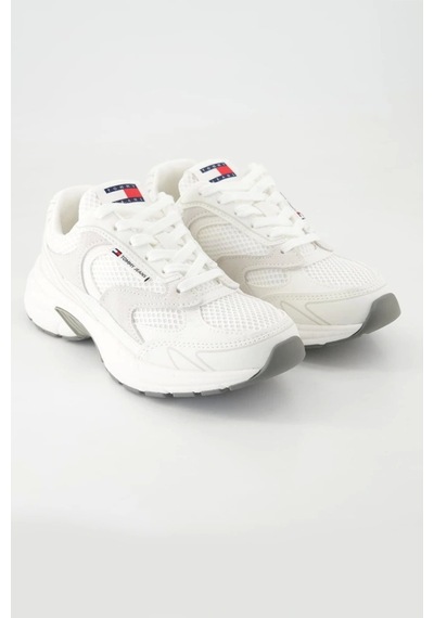 Tommy Hilfiger Tommy Jeans Kadın Bej Mesh Panel Sneaker Bej