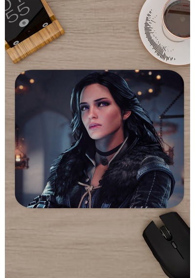 Witcher 3 Kaymaz Dikişli Kauçuk Oyuncu Mousepad V3 - 22x18 Gaming Mouse Pad Fare Altlığı