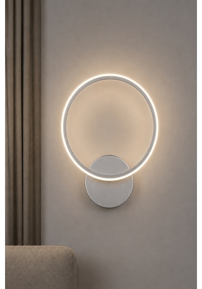 AvizeGO Tisa Modern Led Duvar Apliği Günışığı Gri