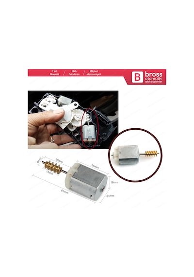 Bmw 7 F01 F02 F03 F04 için Kapı Kilit Büyük Motor Dişli Seti N11.1725