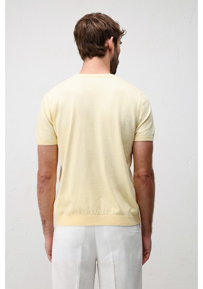 Antioch Comfort Slim Triko T-shirt Sarı